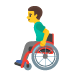 man in manual wheelchair